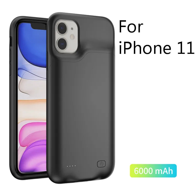For Iphone 6 6S 7 8 plus X XS Max XR SE 2020 Battery Charger Cases Power Bank for Iphone 11 12 Pro Max Extenal Battery Powerbank