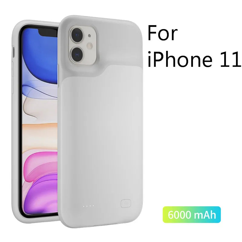 For Iphone 6 6S 7 8 plus X XS Max XR SE 2020 Battery Charger Cases Power Bank for Iphone 11 12 Pro Max Extenal Battery Powerbank