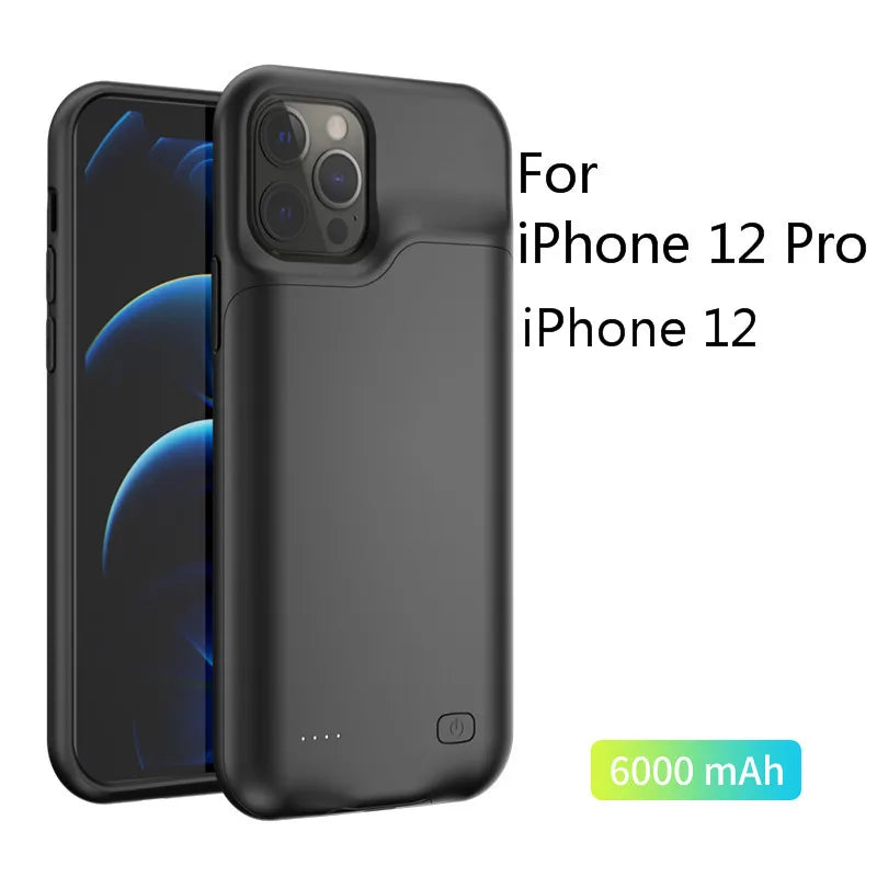 For Iphone 6 6S 7 8 plus X XS Max XR SE 2020 Battery Charger Cases Power Bank for Iphone 11 12 Pro Max Extenal Battery Powerbank